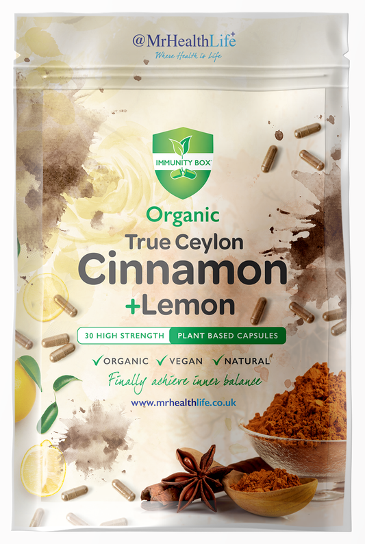 Organic Cinnamon (True Ceylon) + Lemon Capsules 30