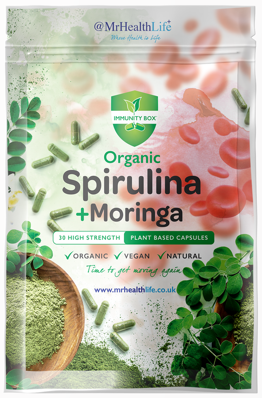 Organic Spirulina + Moringa capsules - 30