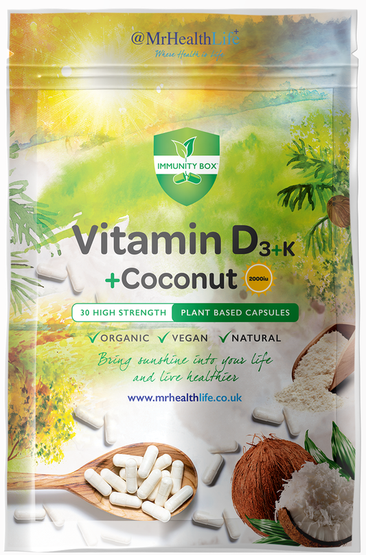 Vit D + Coconut Oil Capsules - 30 (2000iu)